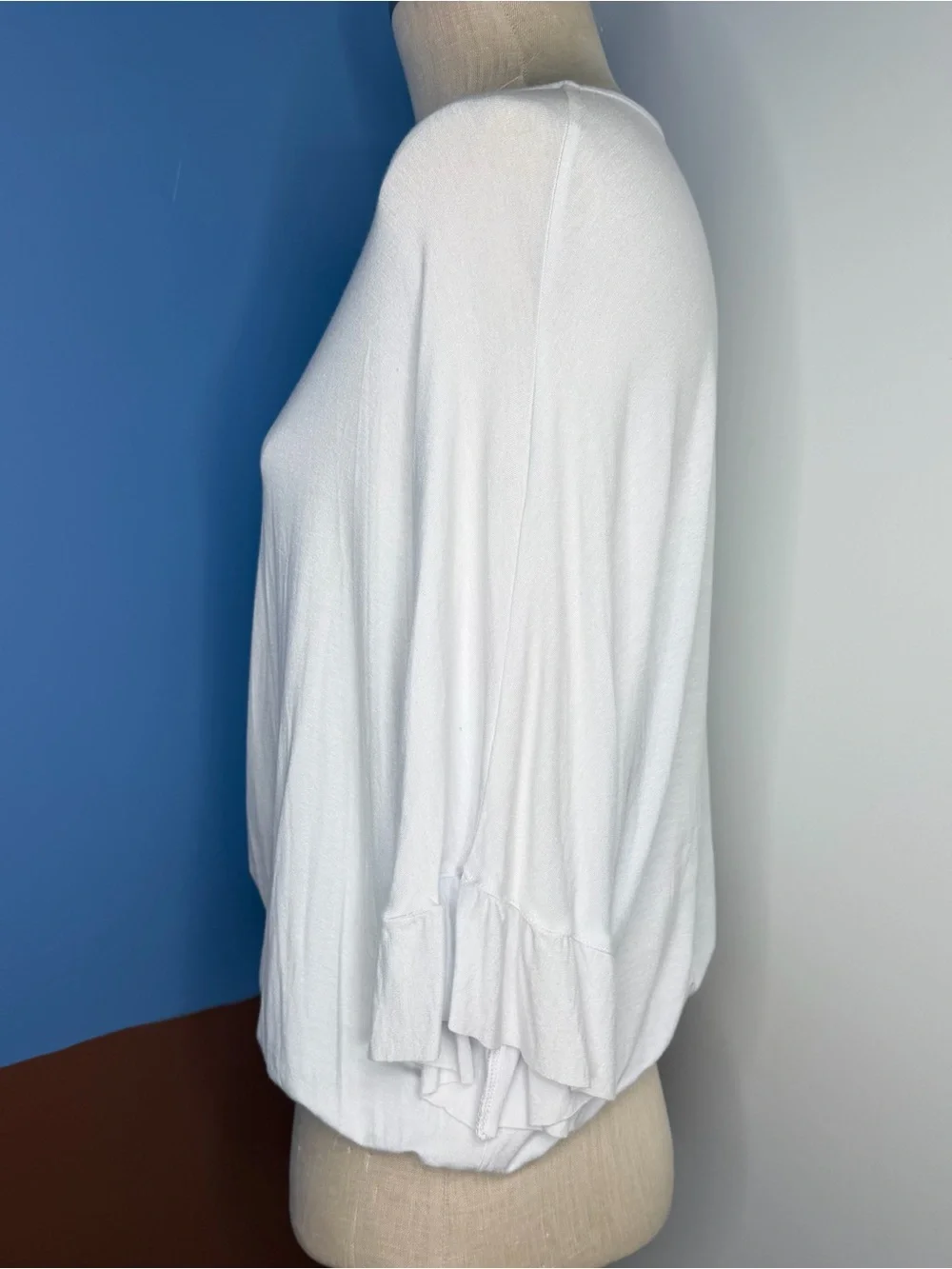 Intimately Free People White Scoop Neck Relaxed Bodysuit NWT Size Small